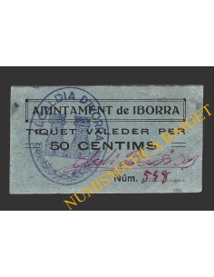 IBORRA (Lleida), 50 centims, 1937  