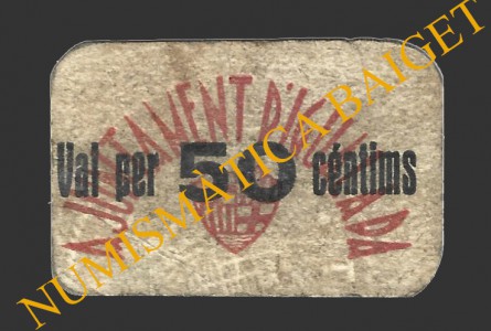 IGUALADA (Barcelona), 50 centims, 1937  