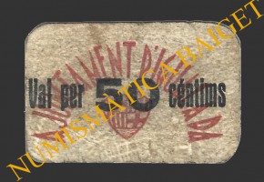 IGUALADA (Barcelona), 50 centims, 1937  