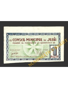 JUIA (Girona), 1 pesseta, 1 de juny del 1937  