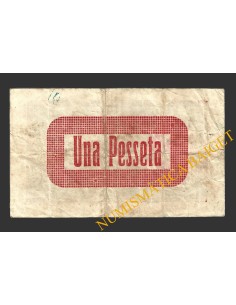 JUNEDA (Lleida), 1 pesseta, 1 d'abril del 1937   2