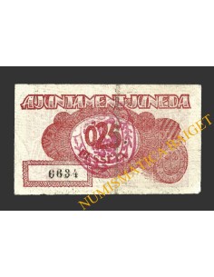 JUNEDA (Lleida), 0'25 pessetes, 4 de setembre del 1937   2