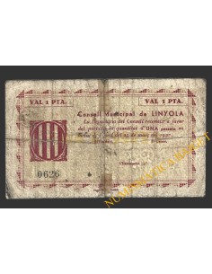 LINYOLA (Lleida), 1 pesseta, 25 de maig del 1937  