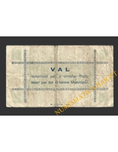 LLAGOSTERA (Girona), 1 pesseta, 12 de maig del 1937   2