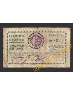 LLAGOSTERA (Girona), 50 centims, 21 de juliol del 1937  