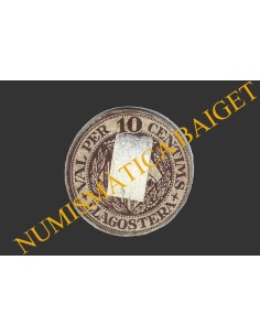 LLAGOSTERA (Girona), 10 centims, 1937  