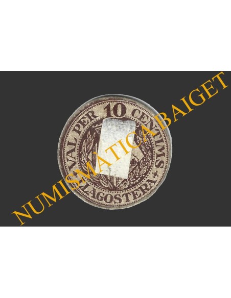 LLAGOSTERA (Girona), 10 centims, 1937  