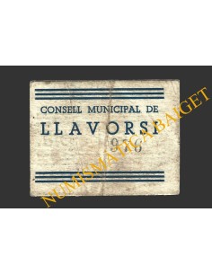 LLAVORSI (Lleida), 1 pesseta, 1937