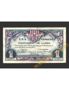 LLEIDA, 1 pesseta, 30 de juny del 1937