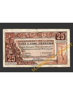 LLEIDA, 25 centims, 30 de juny del 1937