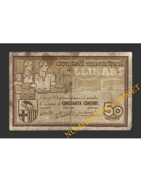LLINARS (Barcelona), 50 centims, Juny del 1937