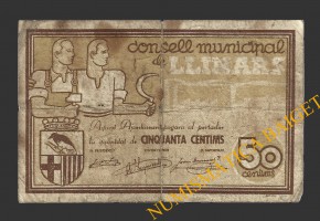 LLINARS (Barcelona), 50 centims, Juny del 1937