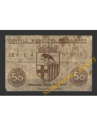 LLINARS (Barcelona), 50 centims, Juny del 1937