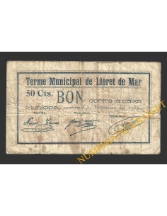 LLORET DE MAR (Girona), 50 centims, 30 d'abril del 1937 2