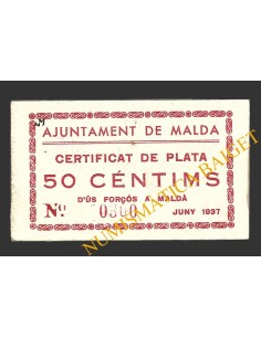 MALDA (Lleida), 50 centims, juny del 1937