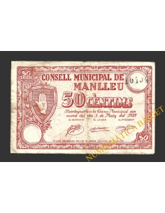 MANLLEU (Barcelona), 50 centims, 1 de maig del 1937