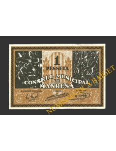 MANRESA (Barcelona),1 pesseta, 5 de juny del 1937