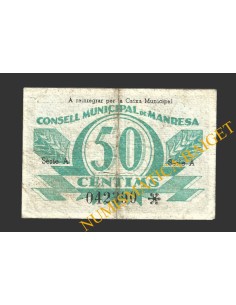 MANRESA (Barcelona),50 centims, 5 de juny del 1937 2