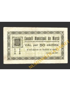MARÇA (Tarragona),50 centims, octubre del 1937