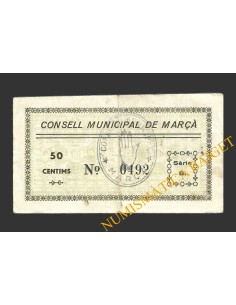 MARÇA (Tarragona),50 centims, octubre del 1937 2