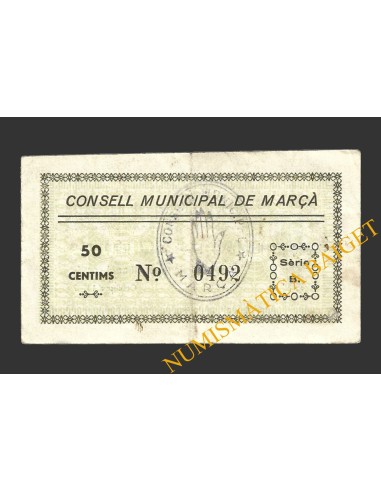 MARÇA (Tarragona),50 centims, octubre del 1937