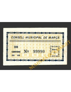 MARÇA (Tarragona), 20 centims, octubre del 1937 2