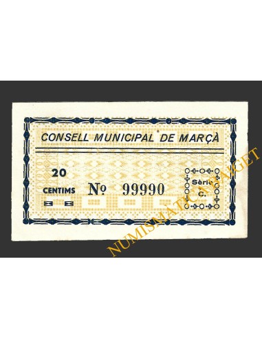 MARÇA (Tarragona), 20 centims, octubre del 1937