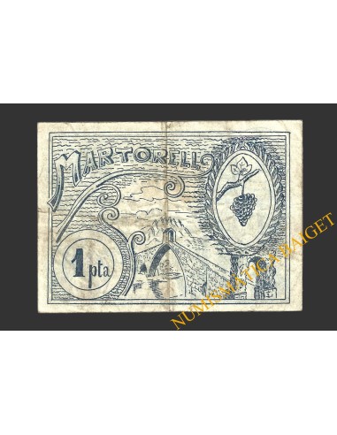 MARTORELL (Barcelona), 1 pesseta, 7 de maig del 1937