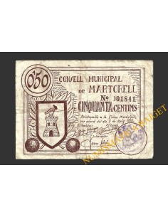 MARTORELL (Barcelona), 50 centims, 7 de maig del 1937