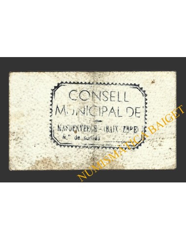 MASDENVERGE (Tarragona), 50 centims, 1937 