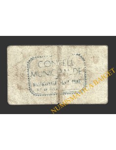 MASDENVERGE (Tarragona), 25 centims, 1937  2