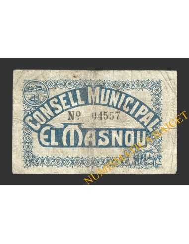MASNOU, EL (Barcelona), 1 pesseta, febrer del 1937 