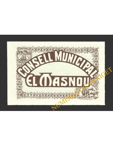 MASNOU, EL (Barcelona), 50 centims, febrer del 1937 