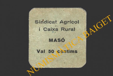 MASO, LA (Tarragona), 50 centims, 1937 