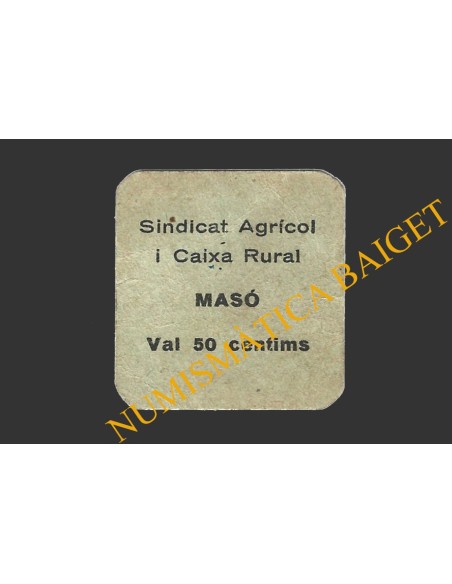 MASO, LA (Tarragona), 50 centims, 1937 