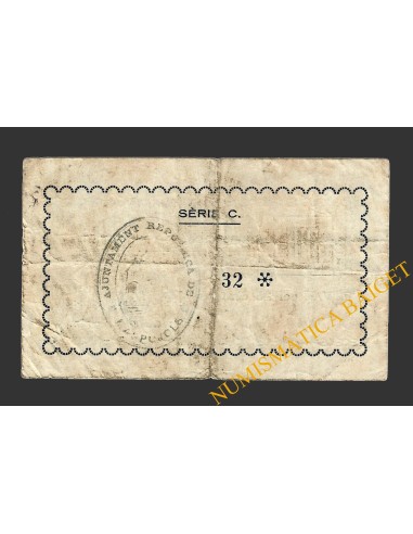 MASPUJOLS (Tarragona), 25 centims, 1937 