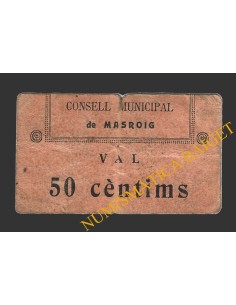 MASROIG, EL (Tarragona), 50 centims, 1937 