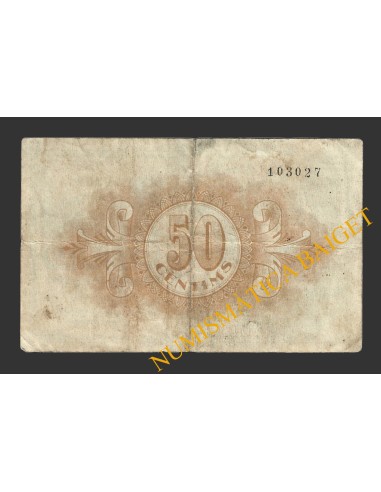 MATARO (Barcelona), 50 centims, 16 de març del 1937 (2ª emissió)