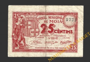MOIA (Barcelona), 25 centims, 1937 