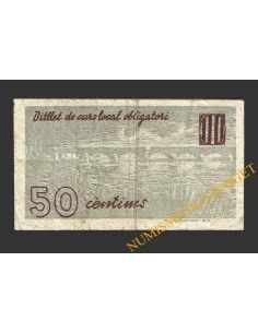 MOLINS DE LLOBREGAT (Barcelona),50 centims, juny del 1937  2