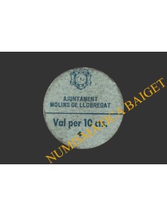 MOLINS DE LLOBREGAT (Barcelona), 10 centims, 26 de novembre del 1937 