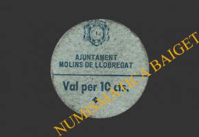 MOLINS DE LLOBREGAT (Barcelona), 10 centims, 26 de novembre del 1937 