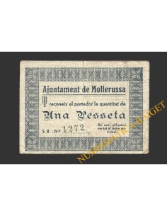 MOLLERUSSA (Lleida), 1 pesseta, 1937 