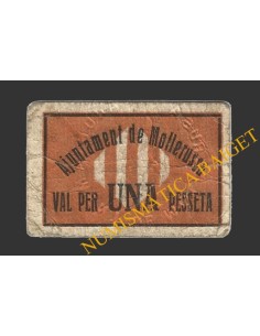 MOLLERUSSA (Lleida), 1 pesseta, 1937 (2ª serie)