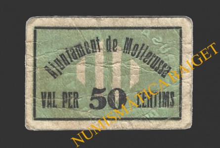 MOLLERUSSA (Lleida), 50 centims, 1937 (2ª serie)