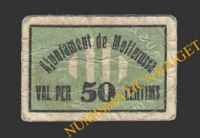 MOLLERUSSA (Lleida), 50 centims, 1937 (2ª serie)