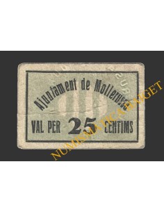 MOLLERUSSA (Lleida), 25 centims, 1937 (2ª serie)