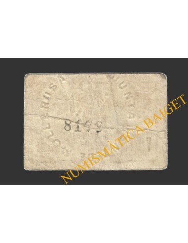 MOLLERUSSA (Lleida), 25 centims, 1937 (2ª serie)