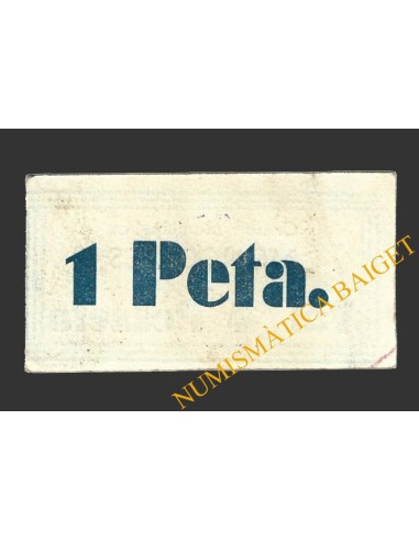 MONCORTES (Lleida), 1 pesseta, 1937 