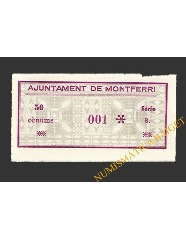 MONTFERRI (Tarragona), 50 centims, octubre del 1937 